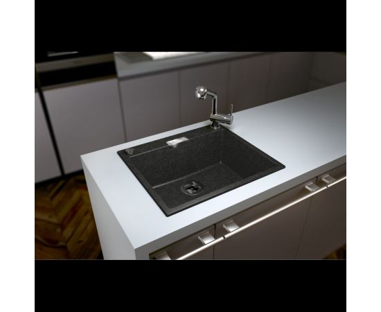 Кухонная мойка Tolero кварцевая, цвет белый TL-580 №923 473554 – изображение 3