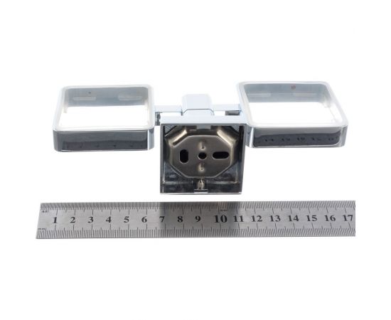 Держатель с двумя стаканами Artwelle Hagel матовое стекло хром 9928A – изображение 4