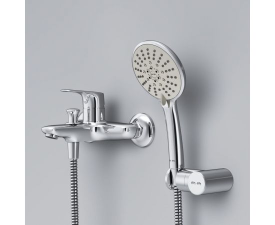 Смеситель для ванны и душа с душевым набором AM.PM Joy хром F85E15000 – изображение 5