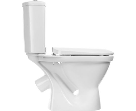Унитаз-компакт Santek Алькор антивсплеск, косой выпуск, 2 режима, сиденье DP 1WH302140 441395 – изображение 5