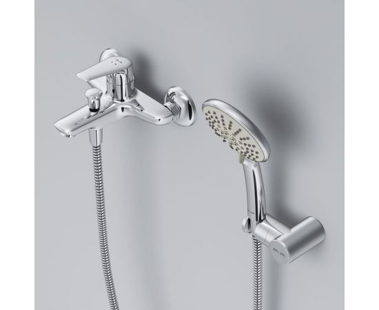 Смеситель для ванны и душа с душевым набором AM.PM Joy хром F85E15000 – изображение 6