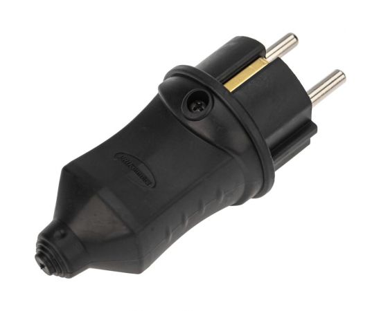 Прямая вилка PROCONNECT влагозащищенная 2P+PE 230V, 16 А, IP44 каучук 111-001-4 – изображение 6