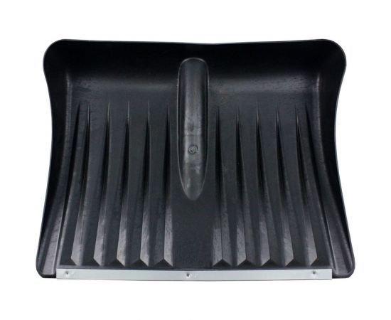 Снеговая лопата из морозостойкого пластика с оцинкованной планкой ON 495х400 мм, 32 мм, черная 24-01-018 – изображение 6