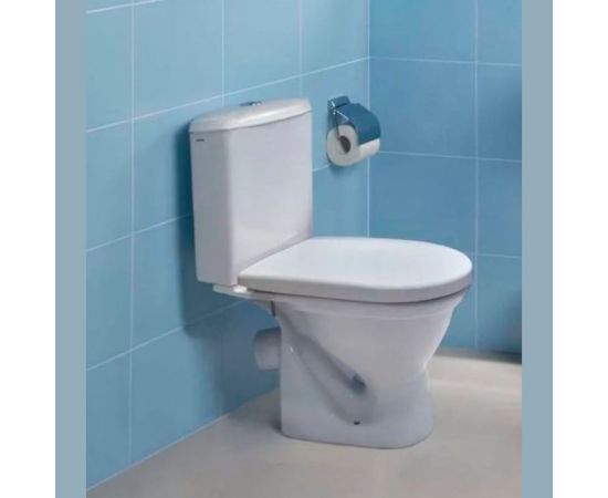 Унитаз-компакт Santek Алькор антивсплеск, косой выпуск, 2 режима, сиденье DP 1WH302140 441395 – изображение 10