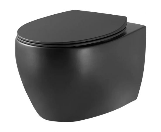 Подвесной унитаз CREO AVIGNON черный матовый COMBO-AV1100MB/AV1001TMB 