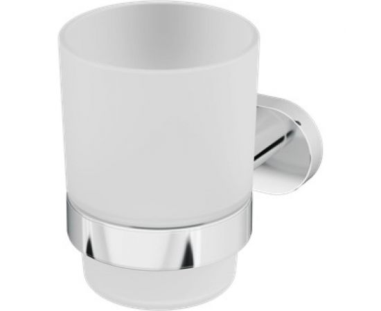 Стеклянный стакан с настенным держателем, хром AM.PM A7434300 
