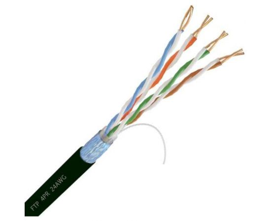Омедненный кабель Netlink NL-CCA FTP 4PR 24 AWG CAT5е 305м внешний УТ-00000565 