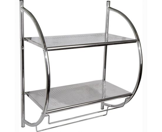 Полка для ванной Аквалиния настенная, 2-х ярусная CA-818 