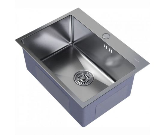 Настольная мойка MIXLINE PRO 53x43, 3 мм, выпуск 3 1/2, 22 см, с сифоном, сатин 547233 