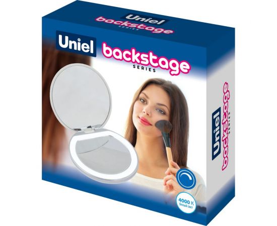 Карманное зеркало с подсветкой Uniel DIM/RECH WHITE ULK-F72 UL-00007898 