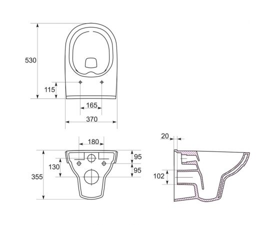 Комплект Cersanit унитаз CITY CO DPL EO slim инсталляци LINK PRO, кнопка ESTETICA пластик белый, с рамкой хром 64277 – изображение 13