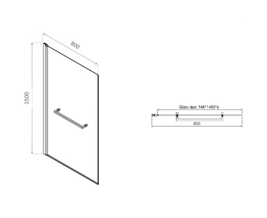 Шторка на борт ванны ALLEN BRAU Priority черный браш 3.31022.BBA 00274703 – изображение 13