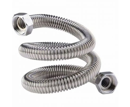 Подводка для газа СТМ ГАЗ сильфонная, 1/2"", гайка-гайка, 150 см CGHF1215 – изображение 2