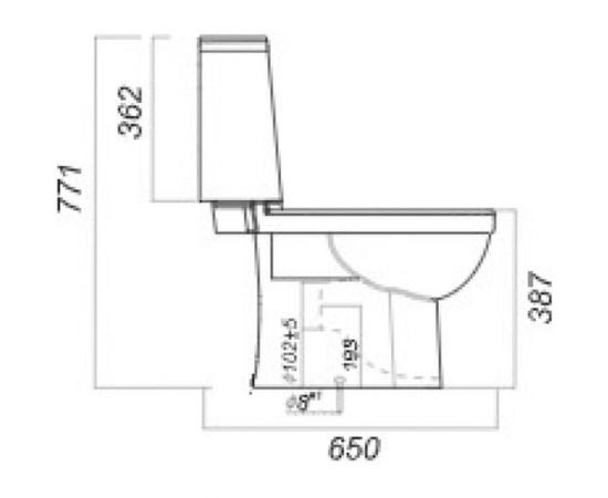 Унитаз-компакт SANITA NEXT LUXE SL DM, с микролифтом 00000055429 – изображение 2