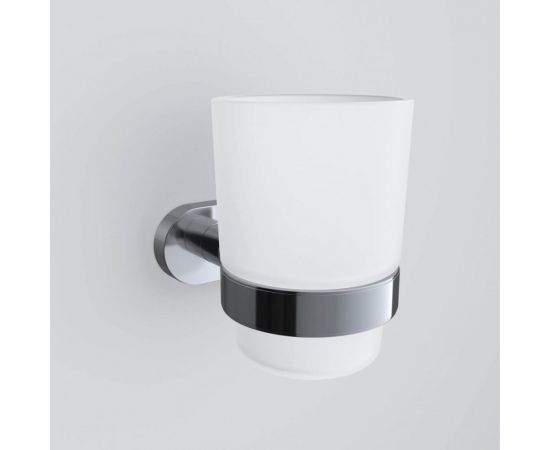 Стеклянный стакан с настенным держателем, хром AM.PM A7434300 – изображение 2