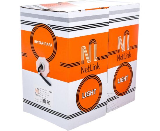 Омедненный кабель Netlink NL-CCA FTP 4PR 24 AWG CAT5е 305м внешний УТ-00000565 – изображение 2