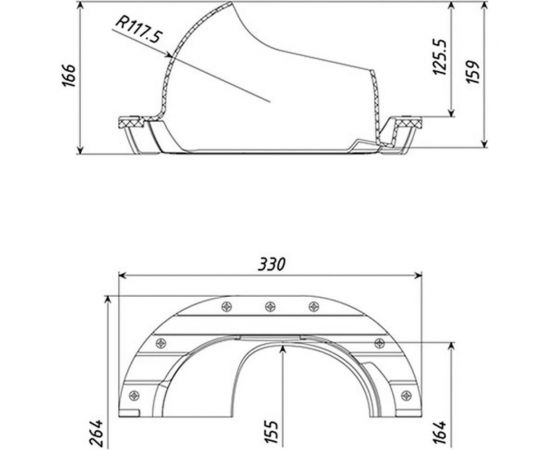 Проходной элемент Татполимер ТP-87/N (коричневый) 49993 – изображение 2