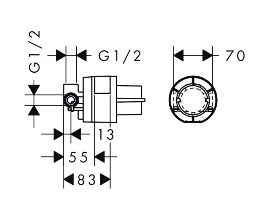 Скрытая часть HANSGROHE 13620180 00000007299 – изображение 2