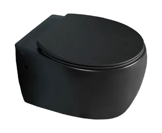 Подвесной унитаз CREO AVIGNON черный матовый COMBO-AV1100MB/AV1001TMB – изображение 2