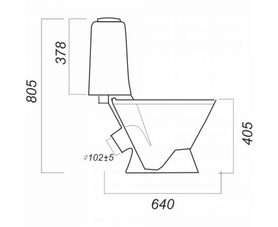 Унитаз-компакт SANITA САМАРСКИЙ КОМФОРТ 00000055383 – изображение 3