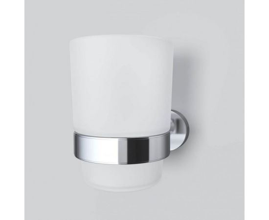 Стеклянный стакан с настенным держателем, хром AM.PM A7434300 – изображение 3