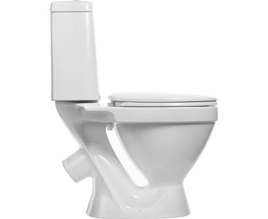 Унитаз-компакт Sanita Лада Эконом косой выпуск, 1 режим, сиденье ПП 412953 – изображение 3