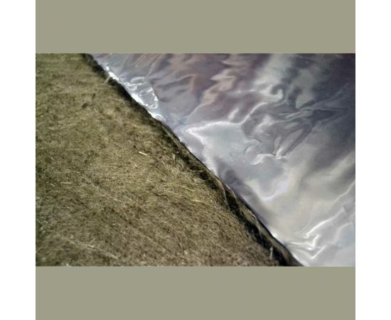 Базальтовый картон с фольгой BASFIBER 1000x600x6 мм, 3 шт., 1.8 м2, огнеупорный, 700C БИМ 6 2П-Ф – изображение 3