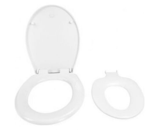 Сиденье для унитаза SANTRADE пластиковое 2 в 1 детское и взрослое белое ST SM-BP125 8948 – изображение 4