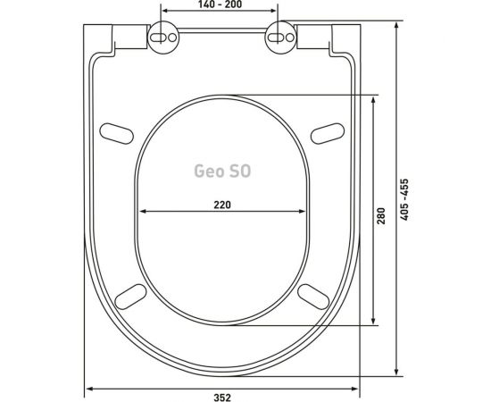 Сиденье дюропласт BERGES Geo SO крепление микролифт, быстросъемное, металл 015103 – изображение 4