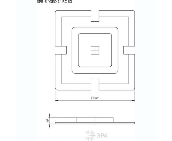 Потолочный светильник ЭРА светодиодный GEO с ДУ SPB6 GEO 1 RC 60 60Вт 3000-6500К Б0050918 – изображение 4