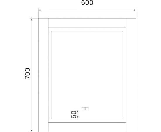 Зеркало с подсветкой IDDIS Oxford 60 см ЗЛП111 – изображение 4