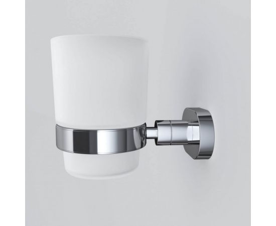 Стеклянный стакан с настенным держателем, хром AM.PM A7434300 – изображение 5