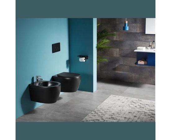 Подвесной унитаз CREO AVIGNON черный матовый COMBO-AV1100MB/AV1001TMB – изображение 5