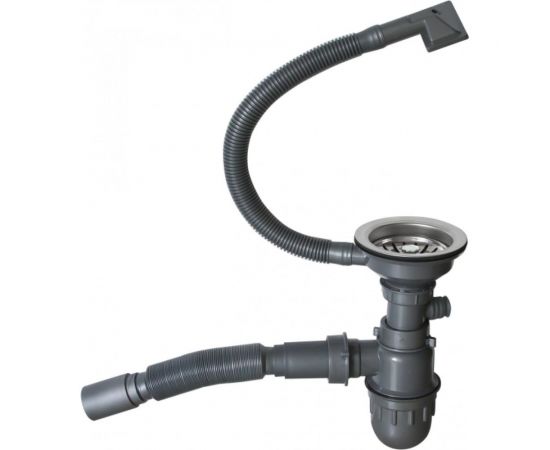 Подстольная мойка MIXLINE PRO 45x45, 3 мм, выпуск 3 1/2, 20 см, с сифоном, сатин 547225 – изображение 6