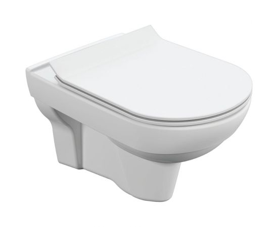 Комплект Cersanit унитаз CITY CO DPL EO slim инсталляци LINK PRO, кнопка ESTETICA пластик белый, с рамкой хром 64277 – изображение 7