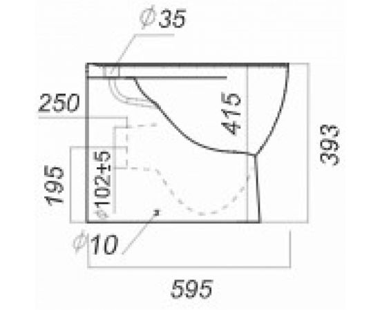 Универсальное напольное биде SANITA для коллекций ART, BEST, FEST, NEXT 00000055863 – изображение 7