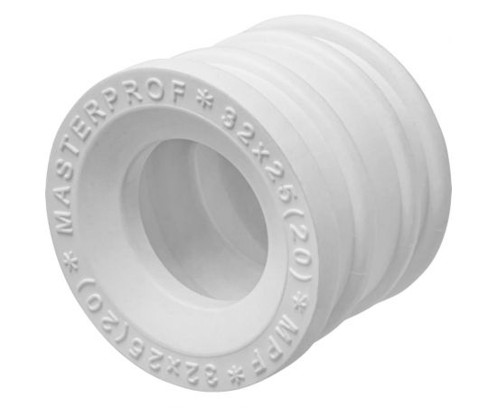 Сантехническая манжета для канализации MPF 32x25, белая, уплотнительная, переходная ИС.131683 