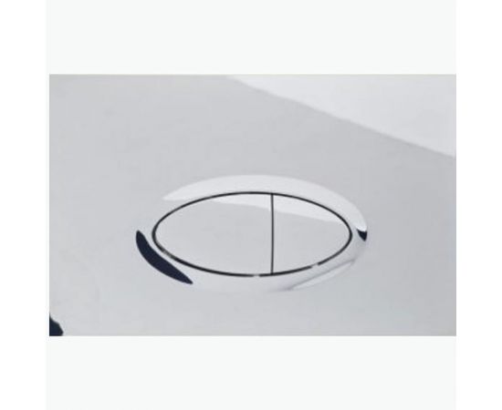 Кнопка смыва Logan OVAL двойная Chrome 00297675 