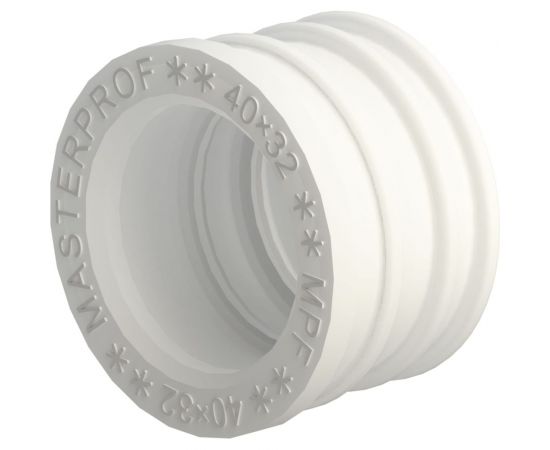 Сантехническая манжета для канализации MPF 40x32, белая, уплотнительная, переходная ИС.131685 