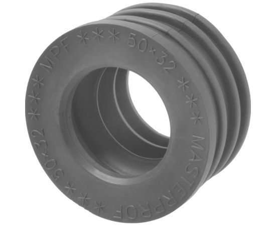 Сантехническая манжета для канализации MPF 50x32, серая, уплотнительная, переходная ИС.131770 