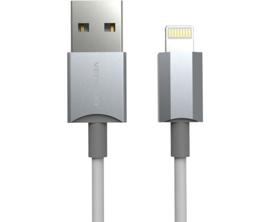 Кабель Vention USB 2.0 AM/Lightning 8M для iPad/iPhone, серебристый VAI-C02-W100 