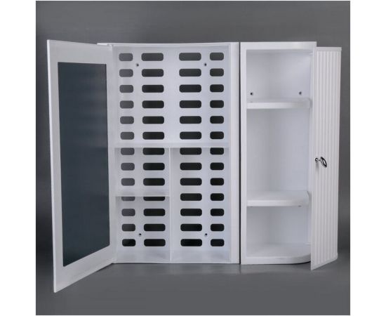 Подвесной шкаф с зеркалом BEROSSI ВК Hilton Premium Rightl 33701 снежно-белый 856904 – изображение 2