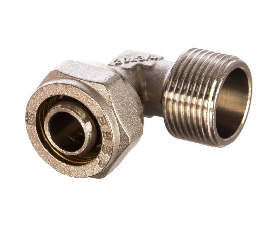 Уголок соединительный (20 мм; 3/4""; цанга-штуцер) для трубопровода Зубр 51409-20-3/4 – изображение 2