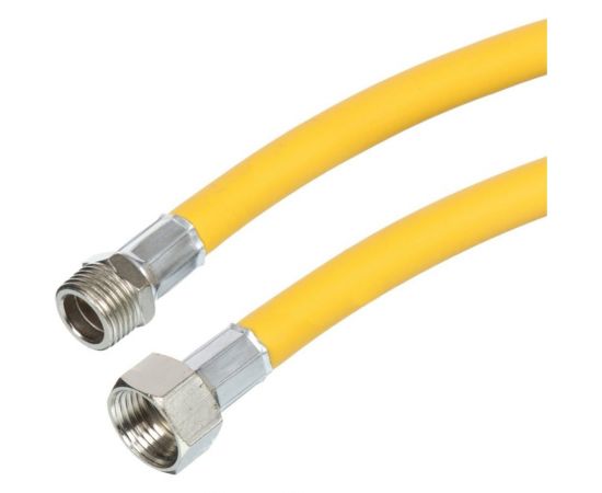 Шланг для газовых приборов Elka 1/2"" х 2,5 м, в/н, ПВХ, желтый ИС.100516 – изображение 2