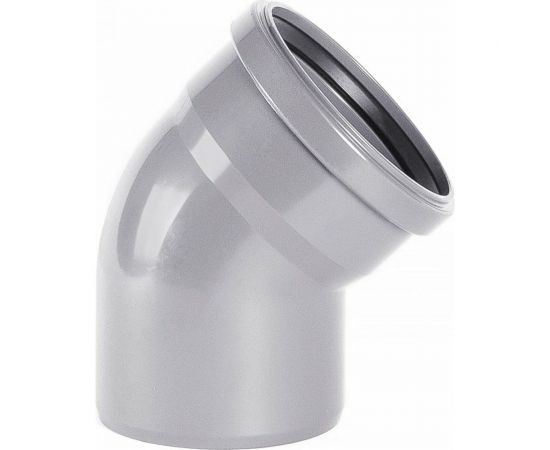 Отвод внутренней канализации ХЕМКОР НПВХ, 110 мм, 87 градусов 2391030 – изображение 2