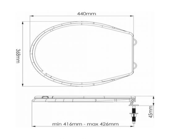 Сиденье для унитаза AV Engineering AVE129717 – изображение 2
