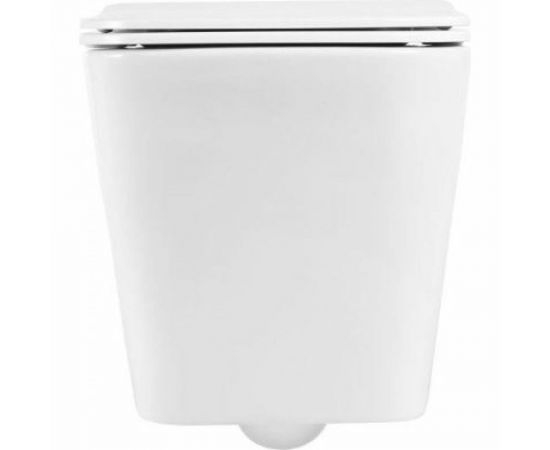 Подвесной унитаз BelBagno DUE безободковый с сиденьем Soft Close BB3103CHR/SC – изображение 3