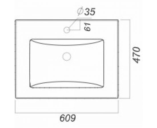Умывальник SANITA QUADRO 60 00000055495 – изображение 3