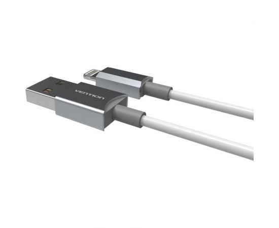 Кабель Vention USB 2.0 AM/Lightning 8M для iPad/iPhone, серебристый VAI-C02-W100 – изображение 3