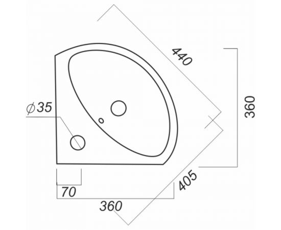 Угловой умывальник SANITA ВЕЕР 00000055376 – изображение 3